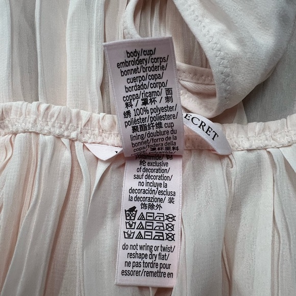 Victoria's Secret Blush Pink Pleated Nighty Sz XL - Picture 5 of 7